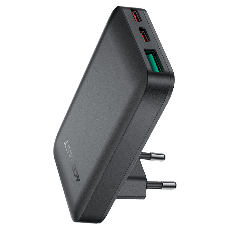 Fast Charge Wall Charger A100 PD65W (2xUSB-C + 1xUSB-A) EU